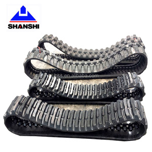 Orugas de Goma 300x52.5x78 Usadas para Miniexcavadora CAT 302.5 302.5C <span class=keywords><strong>MM25</strong></span> JCB 8025 8029 Grupo de Zapatas de Oruga de Goma - Product Image 4