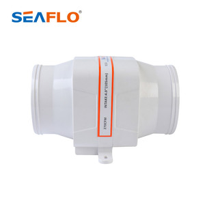 SEAFLO 3 4 pollici serra misto flusso di ventilazione reversibile 130cfm di scarico dc ad alta temperatura inline condotto della ventola - Product Image 3