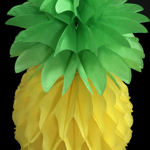 Boule <span class=keywords><strong>en</strong></span> papier nid d'abeille décorative <span class=keywords><strong>en</strong></span> forme d'ananas au design frais et artistique - Product Image 3