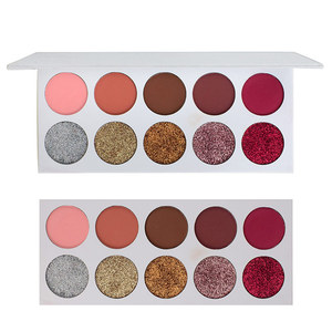 Sombra de ojos con purpurina impermeable de alto pigmento de etiqueta privada OEM con producto de sombra de ojos de espejo - Product Image 3