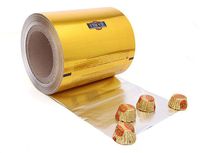 Emballage de bonbons au chocolat personnalisé en usine feuille d'aluminium et rouleau de papier d'aluminium alimentaire imprimé papier ciré papier bonbons emballages CN;JIA