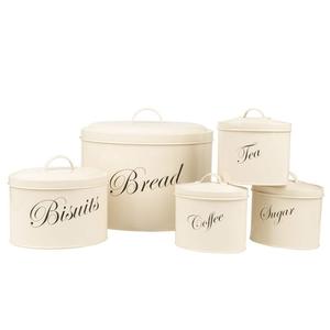 Mint <strong>Green</strong> Set of 4 Kitchen <strong>Bread</strong> <strong>Bin</strong> Round Metal Food Canister <strong>Bin</strong> - Product Image 3