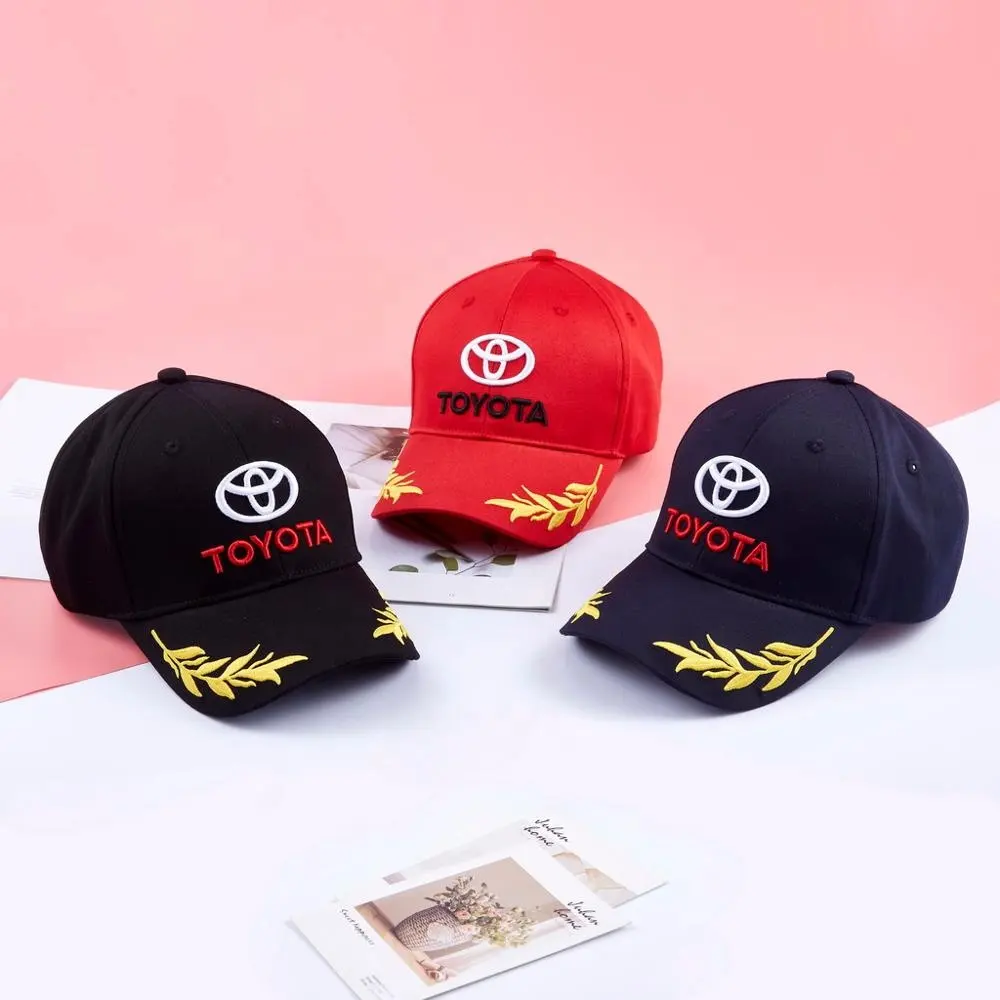Gorra deportiva con bordado de Toyota, sombrero de marca, gorra de béisbol de <span class=keywords><strong>alta</strong></span> calidad 100% algodón, proveedor de <span class=keywords><strong>sombreros</strong></span> en la provincia de Guangdong