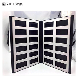 高级花岗岩样品文件夹，配有可调桌面支架和模块化板条墙 - Product Image 5