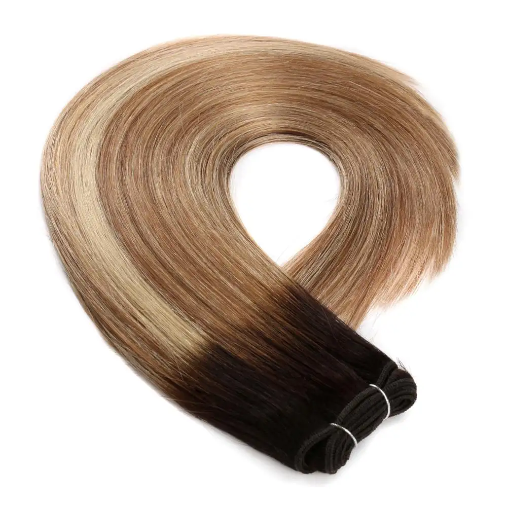 Grado Superior Venta caliente en EE. UU./REINO UNIDO/Alemania/España Balayage Remy extensión de la trama del cabello humano