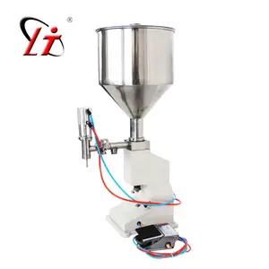 Sıcak satış A02 pnömatik dolgu 5-50ml sıvı ve dudak parlatıcısı oje dolum makinesi sıvı ve macun dolum makinesi dolum makinesi