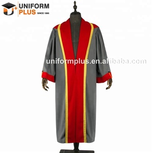 Robe académique de cérémonie de doctorat grise NUHS de qualité supérieure - Product Image 5