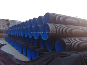 Grote diameter 800mm SN8 pe DWC gegolfd drainage pipes