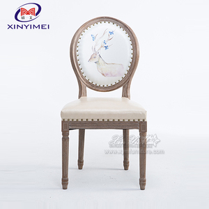 Ristorante pittura di legno intaglio rollback retrò <span class=keywords><strong>da</strong></span> pranzo sedia in pelle - Product Image 3