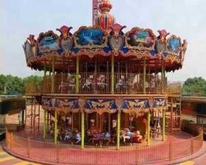 Parc d'attractions Marry Go Round 24 Sièges Carrousel Manèges à vendre - Product Image 4