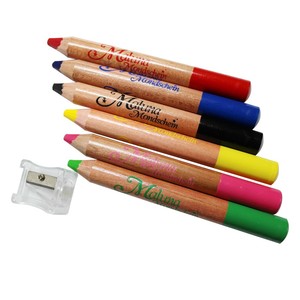 Ensemble de crayons jumbo en bois, 6 couleurs, <span class=keywords><strong>crayon</strong></span> jumbo multicolore pour enfants, offre spéciale, - Product Image 2