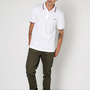 Cầu Vồng Chạm Mùa Hè Người Đàn Ông Của Quần Áo Bán Buôn Thời Trang Màu Trắng Mới Giản Dị Golf Tùy Chỉnh Thêu Logo Người Đàn Ông Của Polo Áo Sơ Mi - Product Image 1