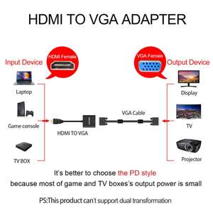 10 yıl fabrika deneyimi HDMI VGA 3 + 6 altın kaplama destek 1080P adaptörü dizüstü projektör TV kutusu - Product Image 4