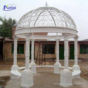 Outdoor decorazione del giardino <span class=keywords><strong>di</strong></span> pietra <span class=keywords><strong>statue</strong></span> <span class=keywords><strong>di</strong></span> gazebo con la donna <span class=keywords><strong>di</strong></span> grandi dimensioni naturale <span class=keywords><strong>di</strong></span> pietra <span class=keywords><strong>di</strong></span> <span class=keywords><strong>marmo</strong></span> bianco gazebo per la vendita - Product Image 2