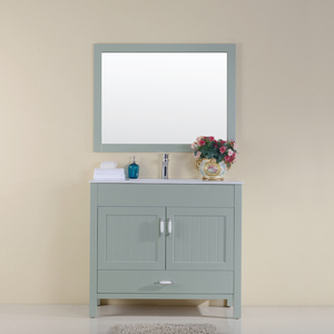 De Suelo de 2 Puertas <span class=keywords><strong>1</strong></span> Cajones de Esquina Moderno Cuarto de Baño de Madera Vanidad <span class=keywords><strong>Fregadero</strong></span> de un <span class=keywords><strong>seno</strong></span> Con Espejo de Lavabo - Product Image 1