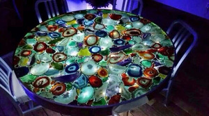 Phiến Đá Mã Não Bán Quý Nhiều Màu Có Đèn Nền Mới 2018 - Product Image 4