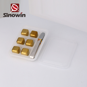 Oro forma cuadrada piedra vino de hielo cubos de hielo para whisky bar Accesorios - Product Image 4