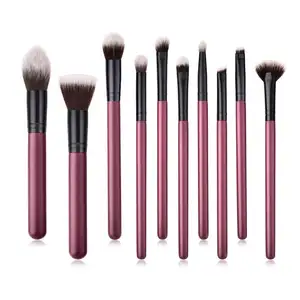 10 pcs private label spazzola di trucco commercio all'ingrosso di new stile originale make up pennello trucco degli occhi set