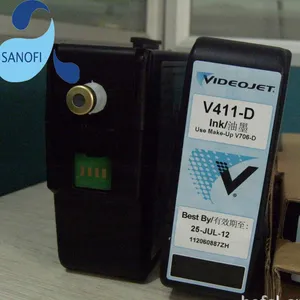 الحبر Videojet V411-D V-705D V-706D يشكلون المذيبات مع رقاقة ل videojet طابعة