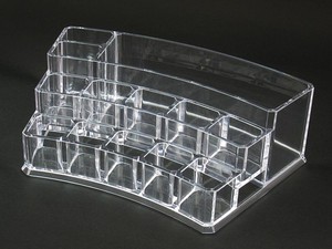 Présentoir étui à rouge à lèvres cosmétique acrylique bleu éclairé - Product Image 6