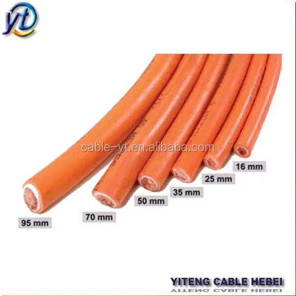 Soft Bare Copper 30 AWG strandung Heavy Duty Welding Cable 35mm