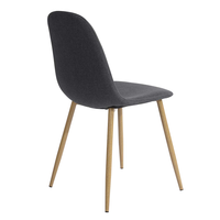 Chaise de salle à manger confortable en bois naturel, pieds en poly et en écorce, chaise d'appoint Cherner