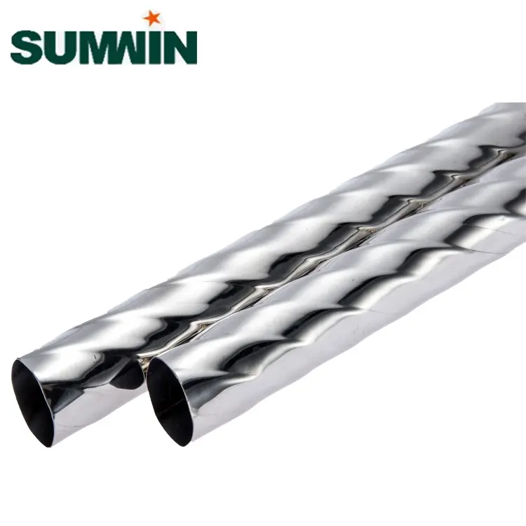 Inox boru SS304 spiral paslanmaz çelik boru Çin Fabrika