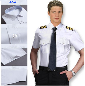 Uniformi da pilota uniformi da lavoro per la gente di mare da uomo camicie ferroviarie a maniche corte uniformi da equipaggio - Product Image 4