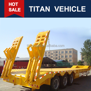 <span class=keywords><strong>Pas</strong></span> <span class=keywords><strong>cher</strong></span> prix largement utilisé 3 essieu 60 ton semi surbaissées remorques de camions pour heavy duty equipment transport - Product Image 5