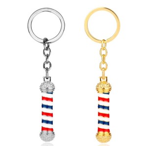 Nouveau <span class=keywords><strong>porte</strong></span>-clés poteau <span class=keywords><strong>de</strong></span> barbier 3D 2025, bijoux fantaisie, collier <span class=keywords><strong>porte</strong></span>-clés, <span class=keywords><strong>porte</strong></span>-clés hip-hop, poteau <span class=keywords><strong>de</strong></span> barbier, coiffeur - Product Image 2