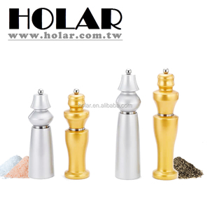 Moulin à sel et à poivre manuel en or et argent, Design moderne à personnaliser, fabriqué à taïwan, conception Unique - Product Image 2
