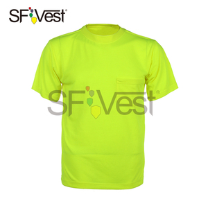 Wholesale dri fit safety shirt with 