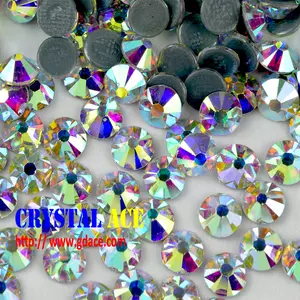 200โดยตรงจากโรงงาน28800ชิ้นบรรจุภัณฑ์ถุงใหญ่ Ss16คริสตัล AB Korean DMC hotfix rhinestones พร้อมกาวเทอร์โมที่แข็งแกร่ง - Product Image 1