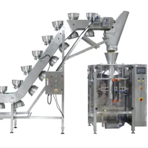 Bowl type vertical packing machine suitable for steak beef vegetable salad