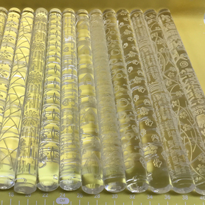 Mẫu Tùy Chỉnh Bánh Không Dính Acrylic Fondant Trang Trí Kết Cấu Dập Nổi Cán Pin - Product Image 4