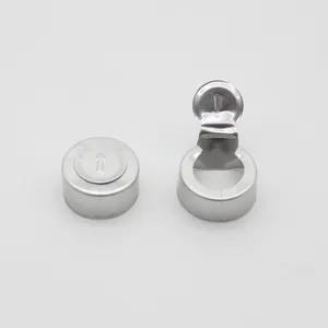 Capuchon en aluminium déchirée, capuchon pour flacons en verre, argent, sertissage, médecine, capuchon d'injection végétale, 15 pièces, 13mm