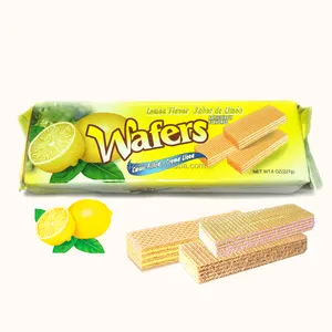 Gros Noix De Coco Citron crème Fraise crème wafer sandwich biscuit