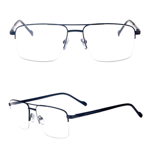 Carré prêt stock demi-cadre fantaisie mémoire cadre optique de lunettes pour femmes - Product Image 4