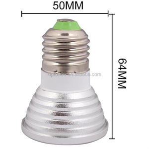 Foco LED <span class=keywords><strong>GU10</strong></span> de 3W al por mayor, <span class=keywords><strong>RGB</strong></span> 16 colores, control remoto IR, iluminación moderna para cocina, aleación de aluminio, ángulo de haz de 120° - Product Image 5