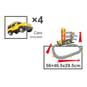 HUADA Niños Nuevo Estilo Modelo Juego Set Estacionamiento Coche Juguete Garaje con Cuatro <span class=keywords><strong>Coches</strong></span> de Ruedas Gratis - Product Image 5