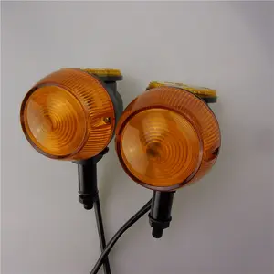 Old School Motorcycle Bulb Turn Signal Lights Universal Motorbike Street Bike Turn Signal Light Indicator With Refectors