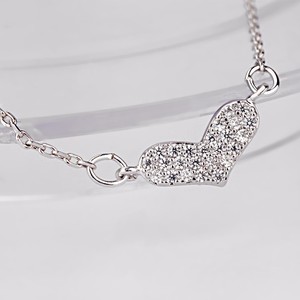 Joyería Teemi Cristales Zirconia cúbico Mirco pavimentada mujeres de la manera de San Valentín del amor de cobre Collar pendient - Product Image 3