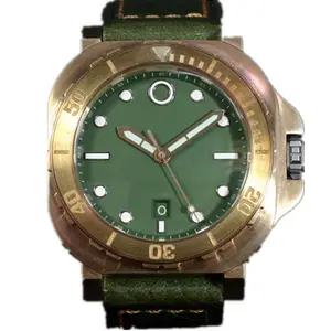 brass bronze dive automatic or quartz movement watch stainless steel custom c3 luminous dial wristwatch