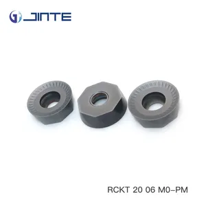 Jinte 最畅销的车床工具高性能铣削刀片 PVD 涂层 RCKT 20 06 M0-PM-S30T-TP722