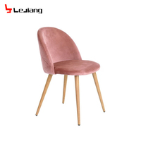 Chaise de luxe en acier inoxydable, livraison gratuite pour échantillon, salle à manger moderne, conteneur en velours, couleurs bleu, noir, blanc, vert, gris