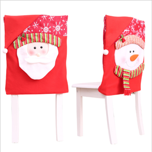 Coprisedile per sedia pupazzo di neve di vendita caldo coprisedile per decorazioni per la casa di natale coprisedile per babbo natale di alta qualità - Product Image 4