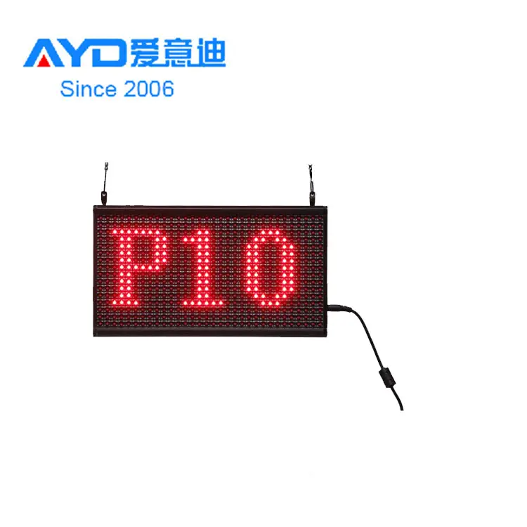 Mexico Market Hot Sale Pitch 10 Red Mini USB Control LED Moving Message Display Board