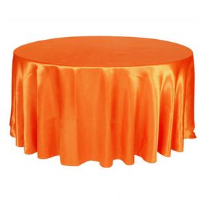 Elegante Tovaglia Rotonda in Raso Blu Reale con Rosette Grandiose per Matrimoni - Product Image 5