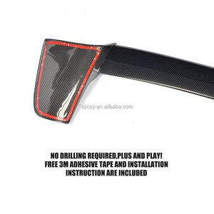 Arrière en Fiber de carbone toit aileron pour porsche che Cayenn e 958 Turbo <span class=keywords><strong>S</strong></span> Sport 4 portes 2015-2017 - Product Image 4