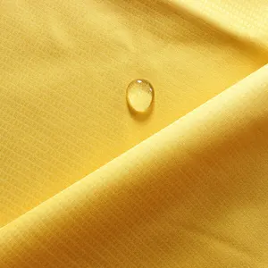 240T rome ripstop polyester pvc laminated pongee fabric waterproof windproof fabric